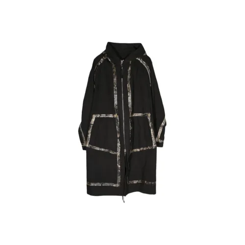 Boris Bidjan Saberi Черное Мужское Пальто