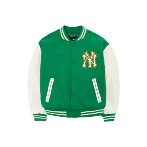 Бейсбольная куртка MLB Base Logo унисекс зеленая