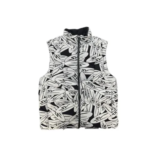 ANTA SNEAKERVERSE Pure White/All Over Print Unisex Down Vest