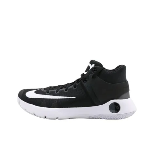 Nike KD Trey 5 IV Slip-resistant Abrasion-resistant MID Баскетбольные кроссовки Мужской Черный Белый