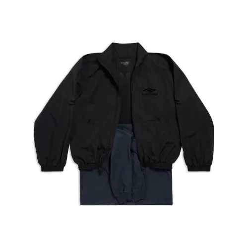 Balenciaga FW23 Куртки и пальто свободный крой унисекс черный