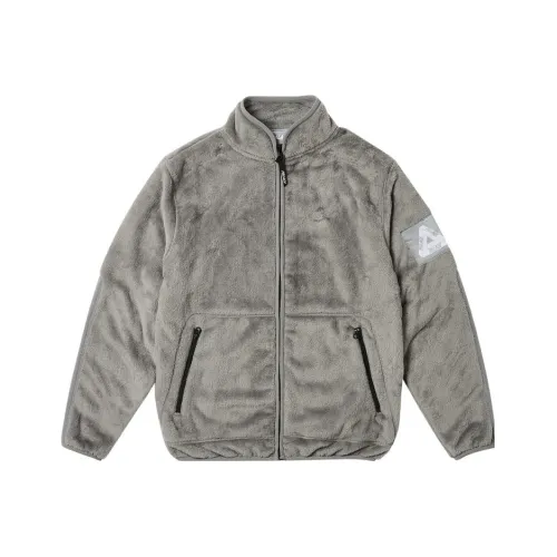 PALACE ULTIMO Series FW23 Velvet feel Coat Unisex Light Gray PALACE ULTIMO Серия FW23 Вельвет feel Пальто Унисекс Светлый Серый