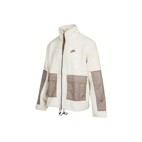 Nike Белый Мужской Бархатные Куртки