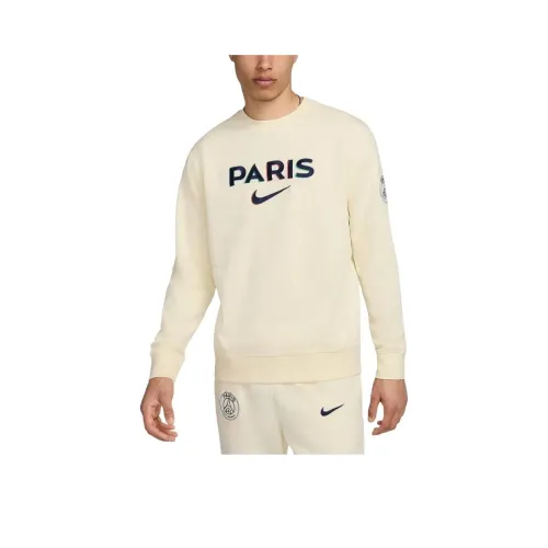Nike Paris Saint Germain Club Толстовка Мужской Кокосовое молоко Полночь Морской синий