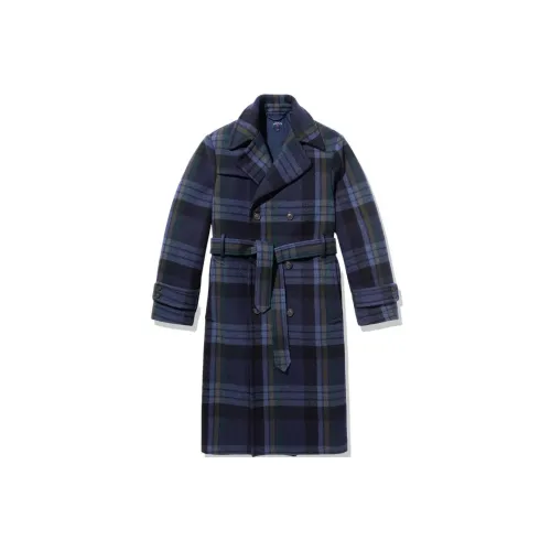 NOAH совместное брендирование Темно-синий Мужской Пальто