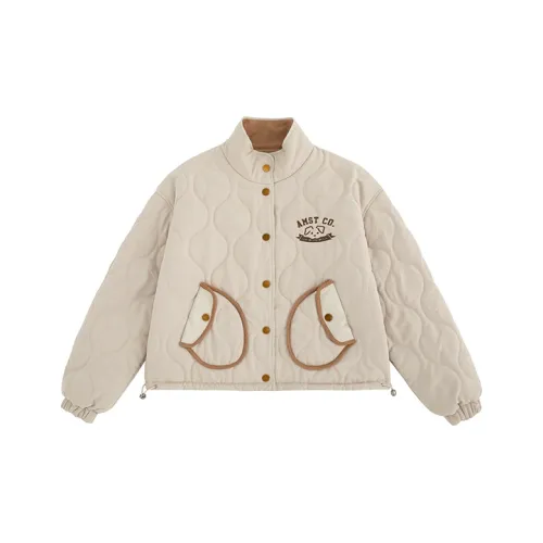 AMONSTER Светло-коричневый унисекс пуховик