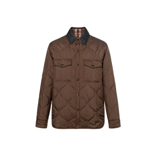 Burberry Коричневый Мужской Пуховик