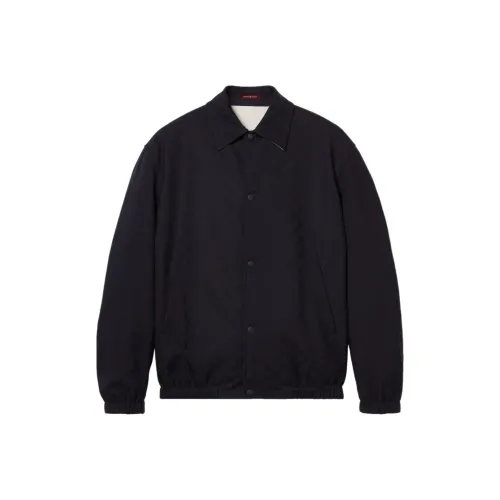 GUCCI SS24 Куртки и Пальто Мужской Морской Синий