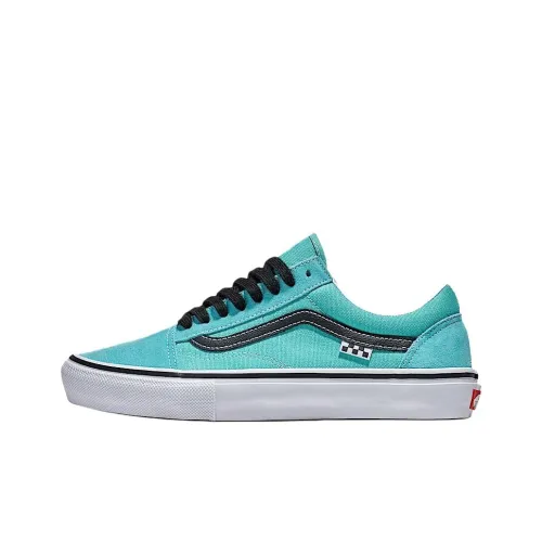 Vans Old Skool Low Топ Скейтборд Кроссовки Женские Синий Черный
