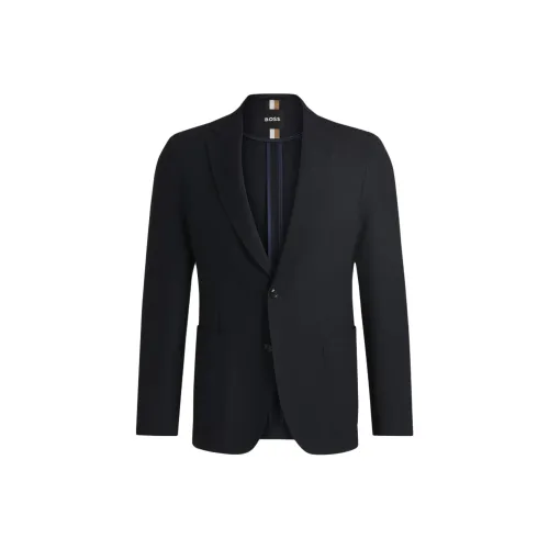 Hugo Boss Бизнес-костюм Пальто Мужской Темно-синий