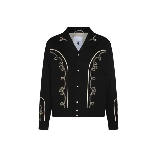 PT Pantaloni Torino Черные Мужские Куртки