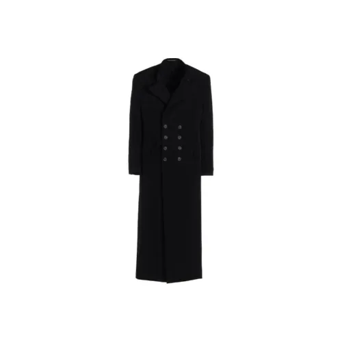 Yohji Yamamoto Pour Homme Черное Мужское Пальто