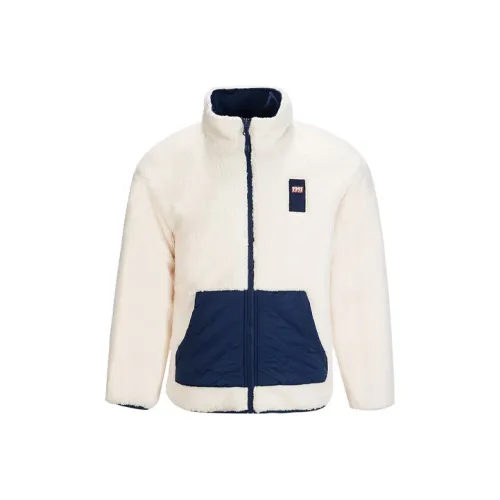 ANTA Sports Life Collection Бархат Feel Куртка Мужская Ванильный Белый