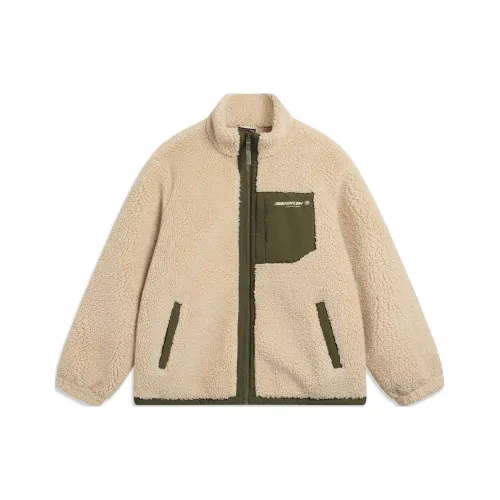 LINING Хлопковый пуховик унисекс молочно-коричневый