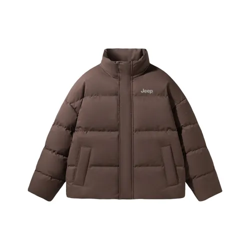 JEEP Молния Воротник-стойка Термостойкая Утолщенная Куртка Пуховая Куртка Унисекс