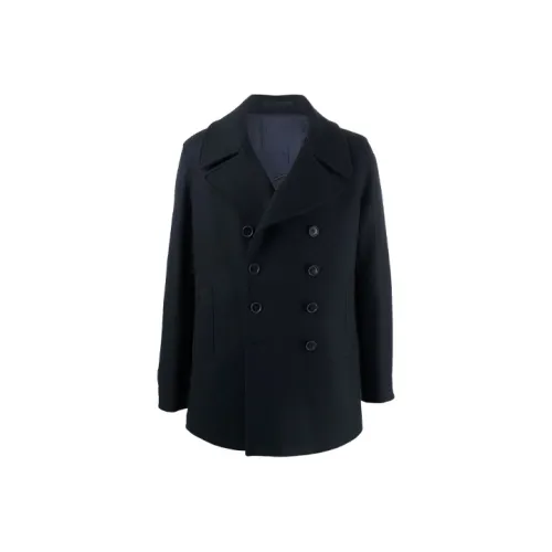 GIORGIO ARMANI Темно-синий Мужской Пальто