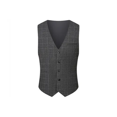 JOHNHOLLIS Серый Мужской Жилеты