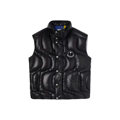 MONCLER Мужские черные жилеты
