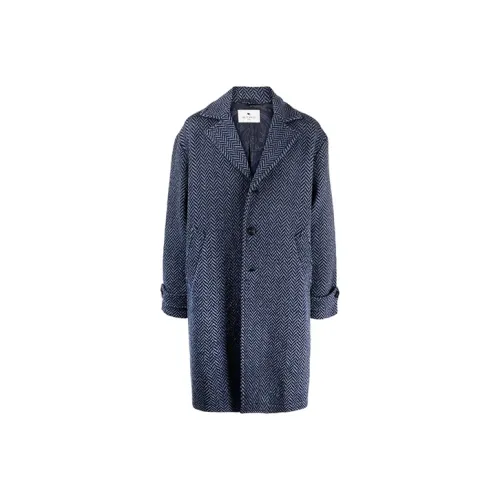 ETRO Синий Мужской Пальто