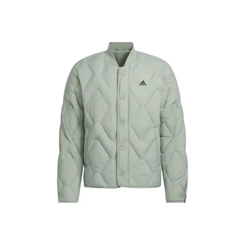 Adidas Зеленый Серый Унисекс Пуховики