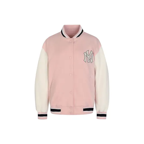 Бейсбольная куртка MLB Base Logo унисекс розовая