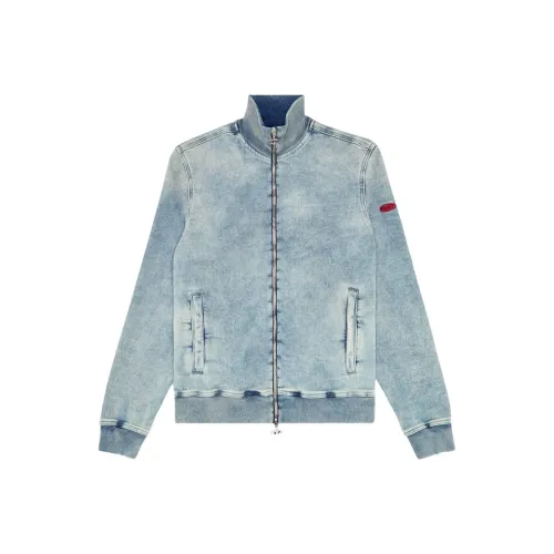 DIESEL FW24 Куртки и Пальто Унисекс Легкий Синий