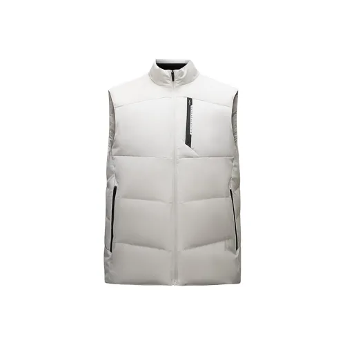 ANTA ZONGXUNXILIE Жилет Мужской Белый Кофейный Коричневый