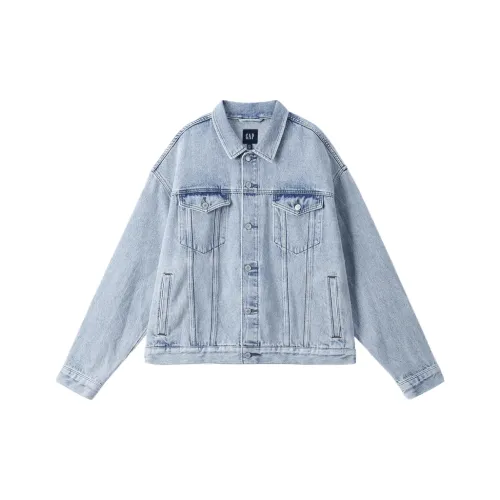 GAP совместный бренд Деним Куртка Unisex Light Washed
