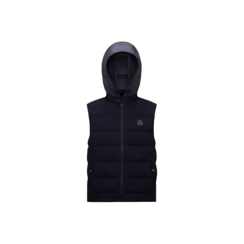 MONCLER Мужские жилеты морского синего цвета