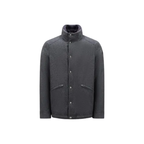 MONCLER Темно-серый Мужской Пуховик