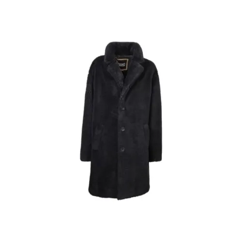 HERNO Черное Мужское Пальто
