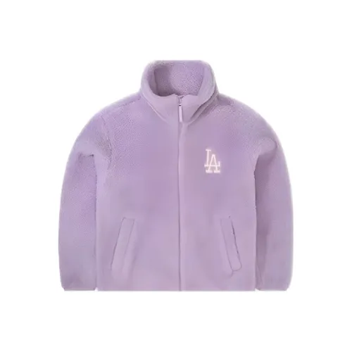 MLB Los Angeles Dodgers Светло-лавандовый цвет унисекс бархатные куртки