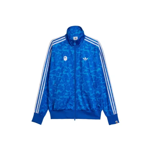 Adidas Originals x A BATHING APE A BATHING APE Co Бренд SS25 Куртка Унисекс Синий