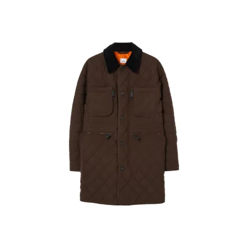 Burberry SS23 Хлопковый пуховик Мужской Темно-коричневый