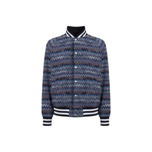 MISSONI Zigzag Хлопок And Вискоза Bomber Куртка Куртки Пальто Мужской Многоцветный