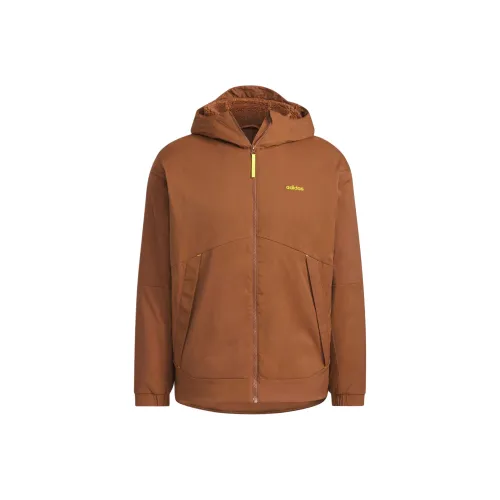 Adidas U SPA FZ HD Куртки Пальто Унисекс Темно-коричневый