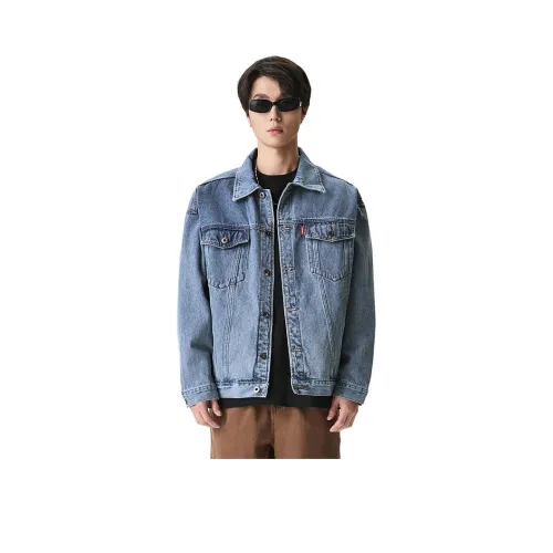 JASONWOOD Cowboy on the Run Denim Jacket Unisex Light Blue