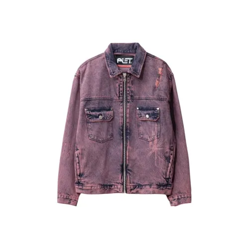 Piet Co-brand Фиолетовый Мужской Джинсовые Куртки