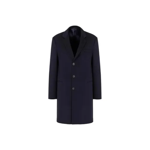 EMPORIO ARMANI Синий Мужской Пальто