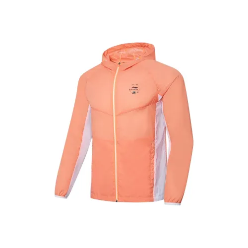 LINING Super Light Одежда с защитой от солнца Унисекс Флуоресцентный LIP Оранжевый