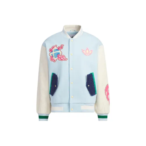Adidas Originals Бейсбольная куртка Унисекс Ледяной синий
