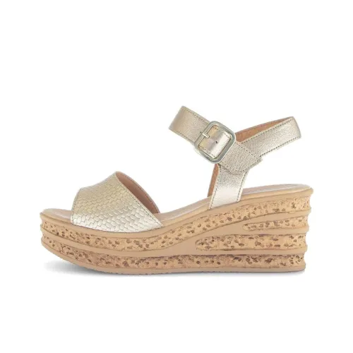 Gabor Мода One Ремешок Сандалии 7 см Женские Золотые