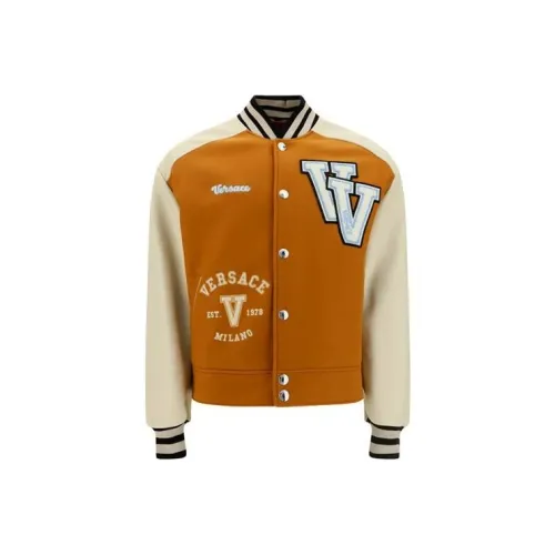 VERSACE FW22 Бейсбольная куртка Мужская Бежевая