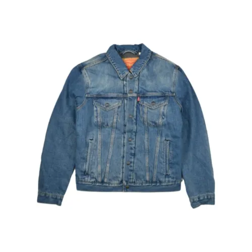 Levis Blue Men's Denim Jackets Левис Синий Мужские Джинсовые Куртки