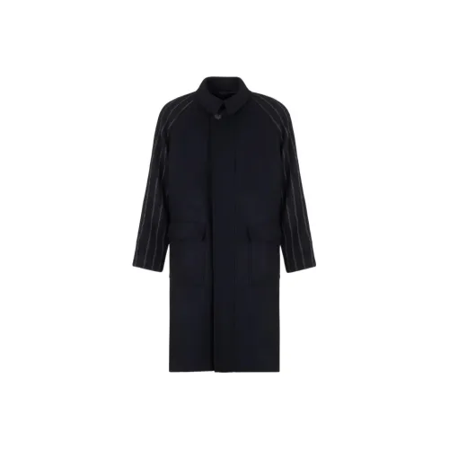 GIORGIO ARMANI Синий Мужской Пальто