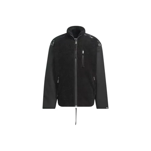 Adidas Originals X SONG FOR THE MUTE SFTM SS24 Бархат Feel Куртка Унисекс Черный