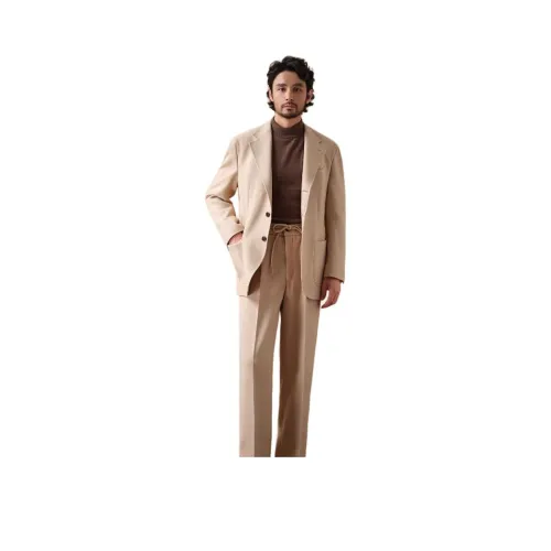 CULTUM Деловой костюм мужской бежевый верблюжий серый