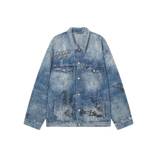 Levis Blue Men's Denim Jackets Левис Синий Мужские Джинсовые Куртки