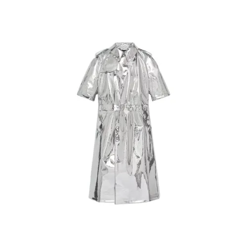 GUCCI Мужское пальто серебряного цвета