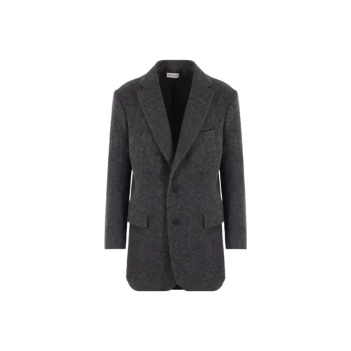 DRIES VAN NOTEN FW23 Пальто Мужское Темно-Серый